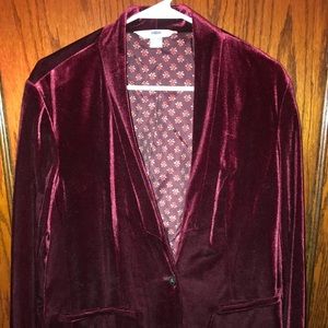 EUC Women’s XL Old Navy velvet Blazer Jacket